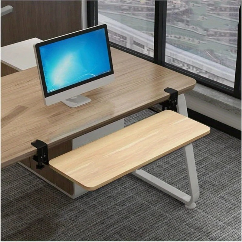 Keyboard Drawer Under - 1PC Clamp Keyboard Tray Ergonomic Sliding