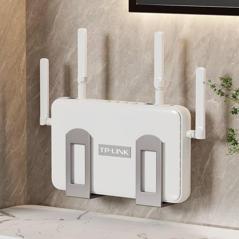 Wall Organizer Pocket - 2Pcs Wall-Mounted Router Storage Box Wifi