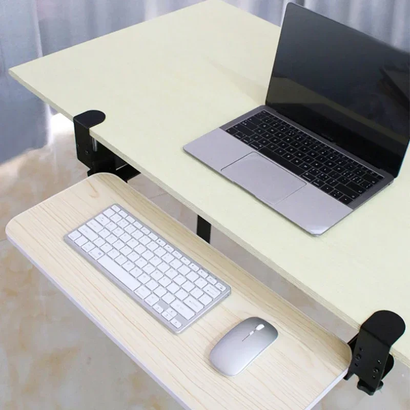 Keyboard Drawer Under - Keyboard Storage Rack Slide-Out Under Desk