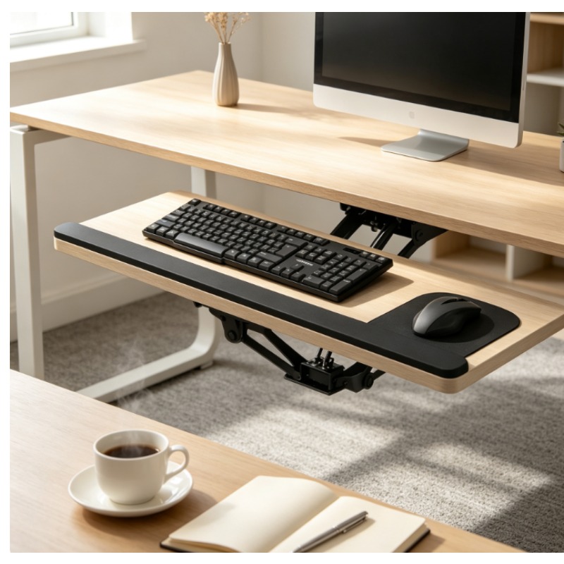 Keyboard Drawer Under - Keyboard Tray Under Desk Sliding Drawer