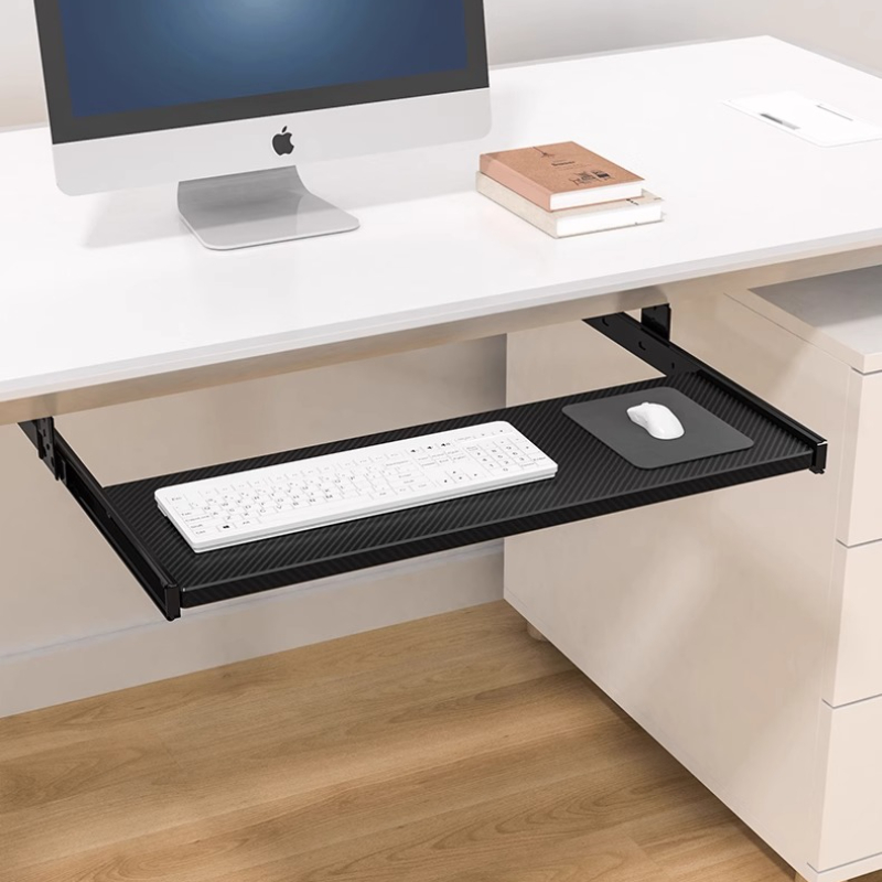 Keyboard Drawer Under - Under Desk Keyboard Tray Slide Rail