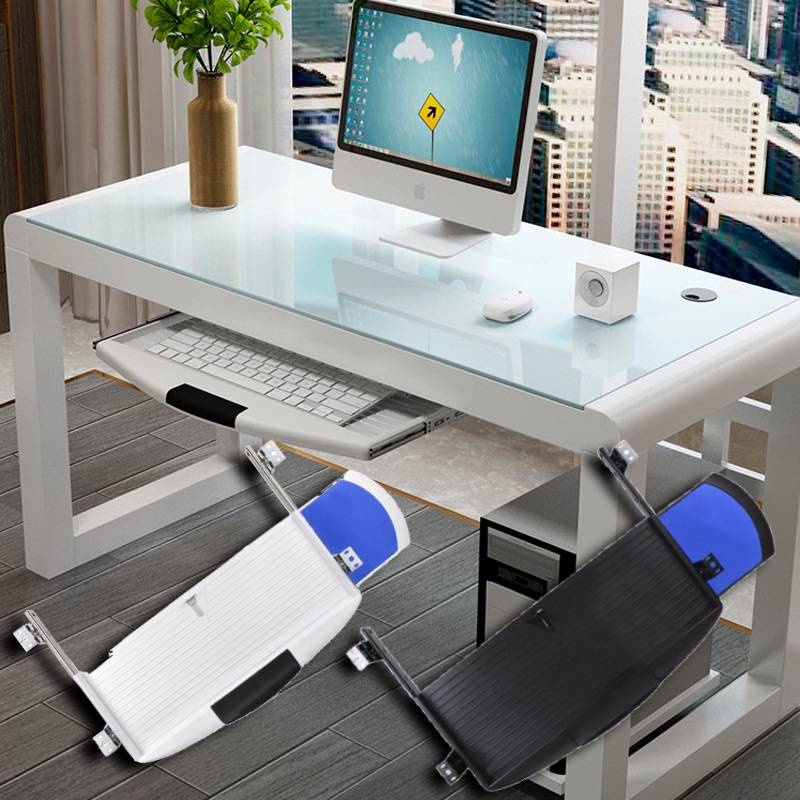 Keyboard Drawer Under - Slide Out Computer Drawer Multipurpose Keyboard