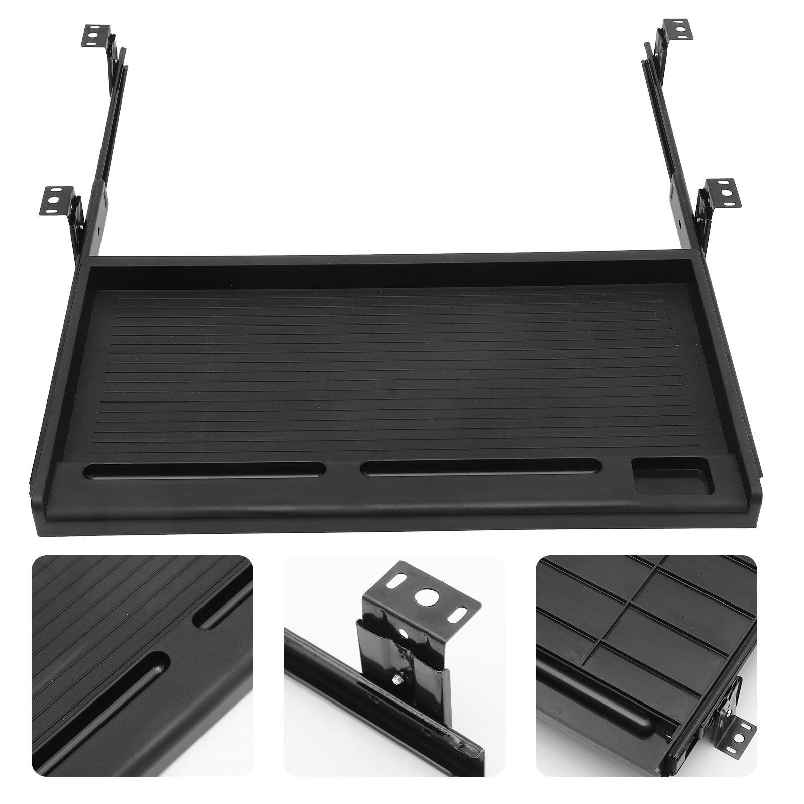 Keyboard Drawer Under - 1Set Keyboard Tray Under Desk Slide