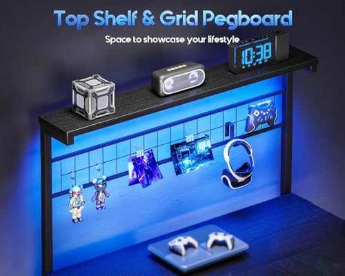 43” L Shaped Gaming Desk for S - Gaming Desk With Hutch recension och pris