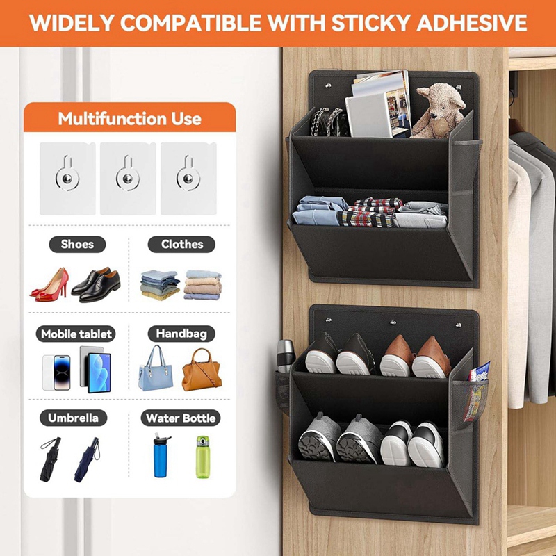 2 Pack RV Shoe Storage with St - Wall Organizer Pocket recension och pris