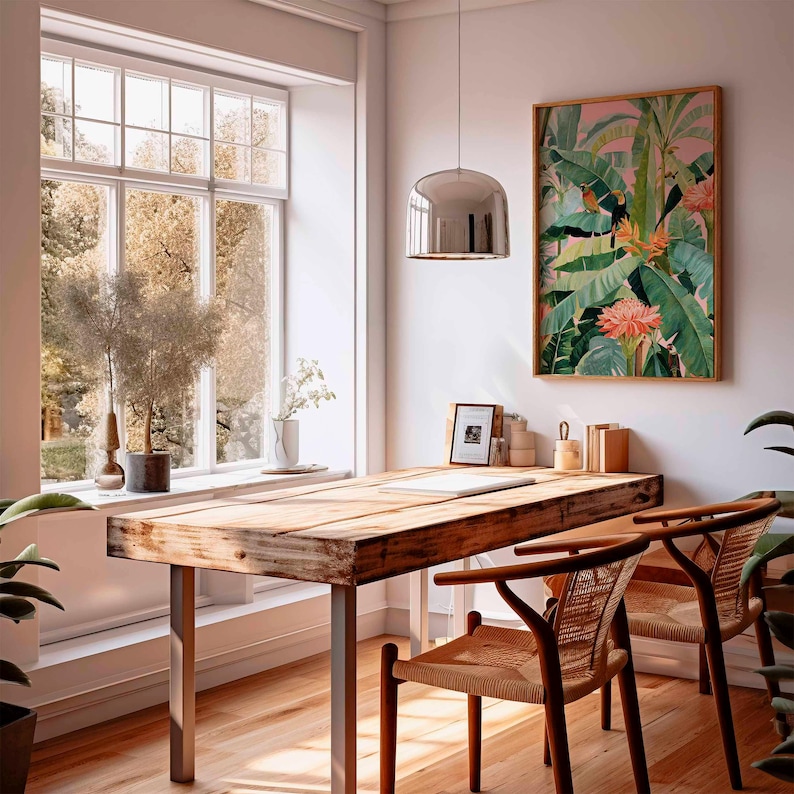 1pc Retro Tropical Canvas Post - Office Furniture Direct recension och pris