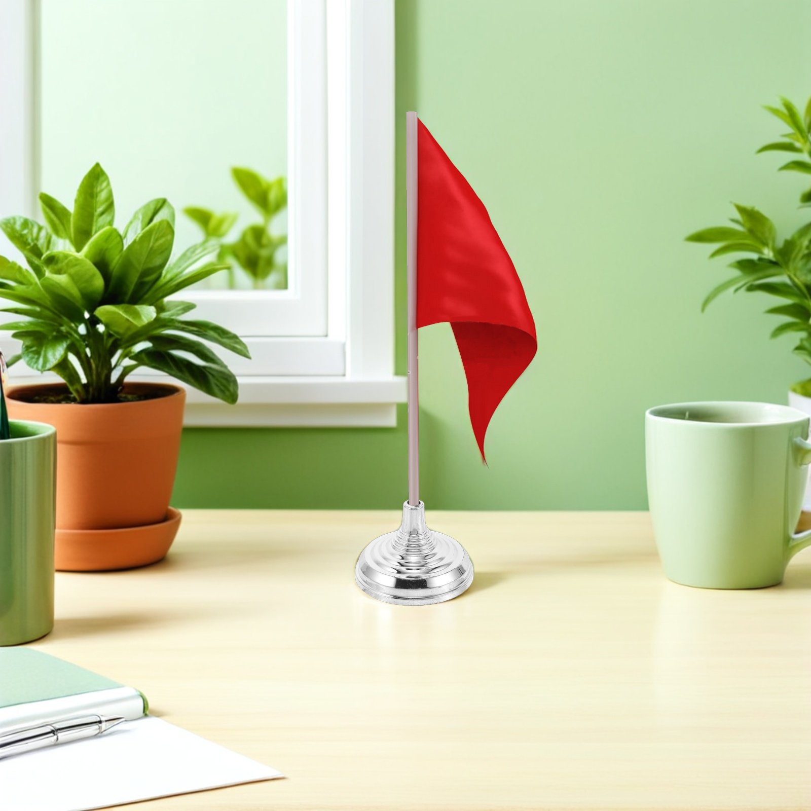 12Pcs Silver Mini Desk Flag St - Office Furniture Ideas recension och pris