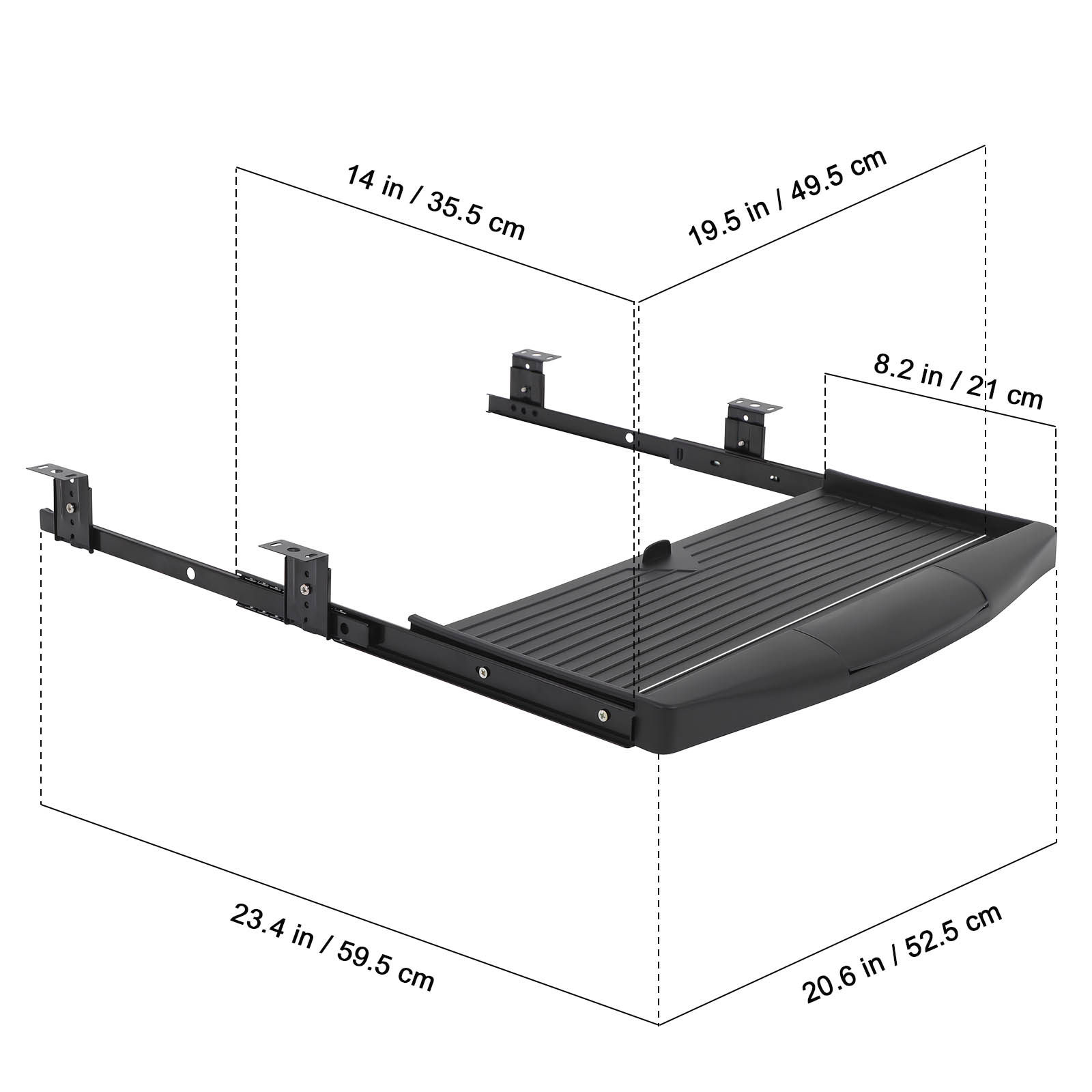 Under Desk Keyboard Storage Tr - Keyboard Drawer Under recension och pris