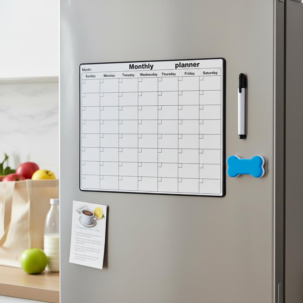 Magnetic Refrigerator Dry Eras - Magnetic Whiteboard Calendar recension och pris