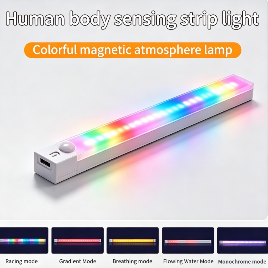 Rechargeable RGB LED Desk Ligh - Gaming Desk With Hutch recension och pris