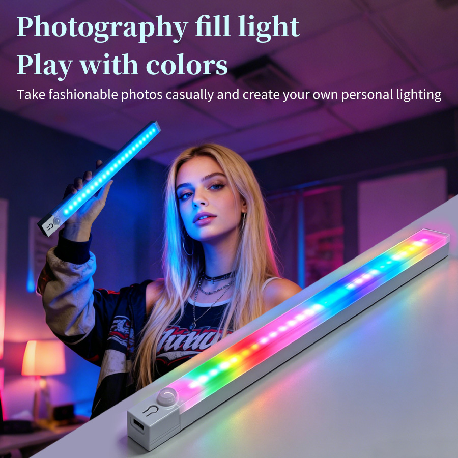 Rechargeable RGB LED Desk Ligh - Gaming Desk With Hutch recension och pris