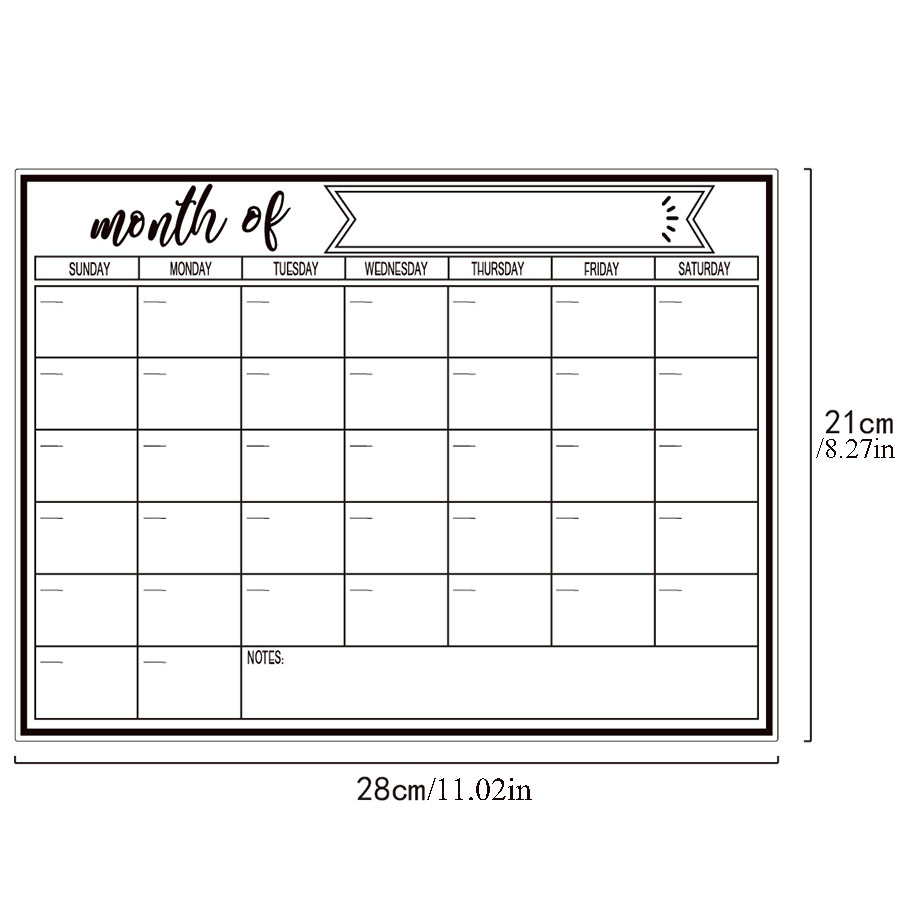 Fridge Magnetic Whiteboard Sti - Magnetic Whiteboard Calendar recension och pris