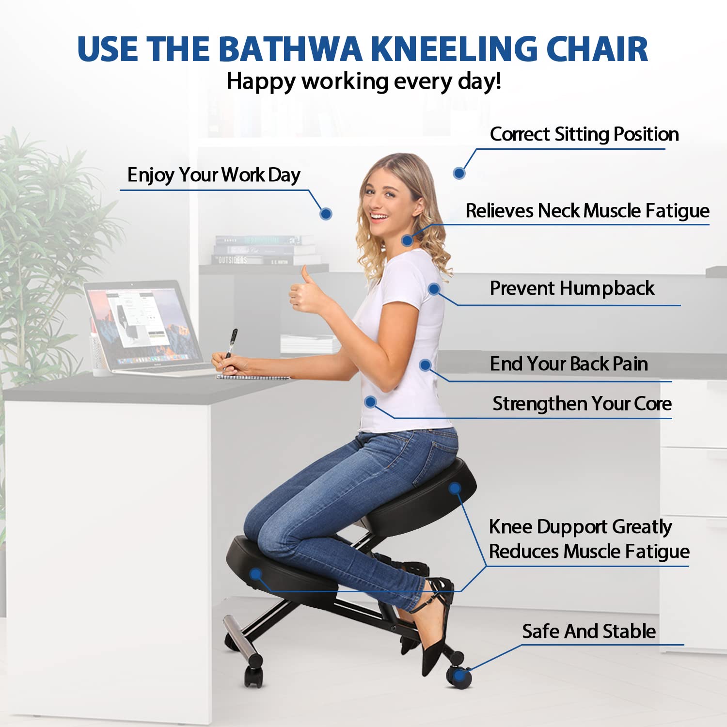 Kneeling Chair Ergonomic for O - Furniture Chairs For Office recension och pris