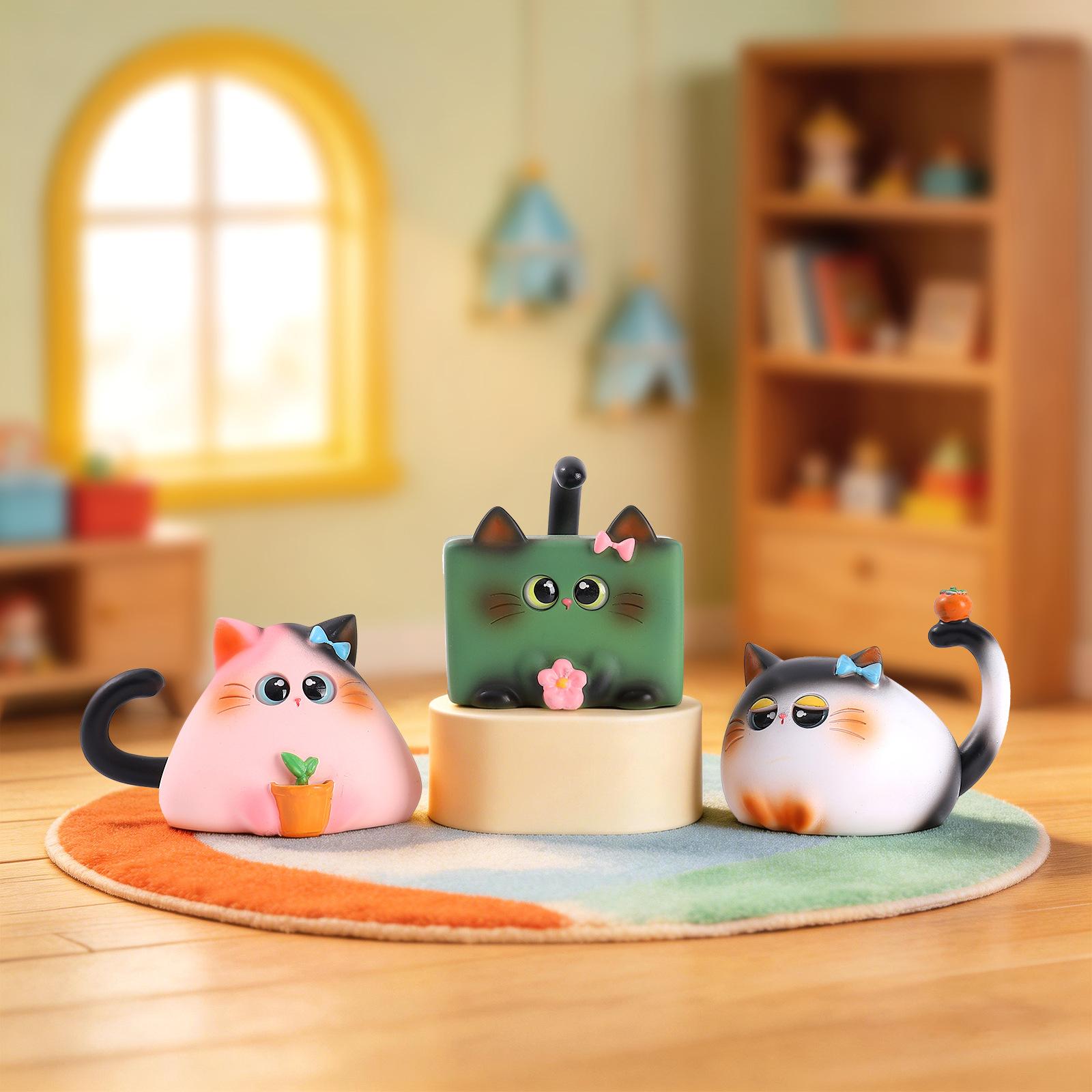 Blind Box Cat Figurine Resin C - Office Furniture Ideas recension och pris
