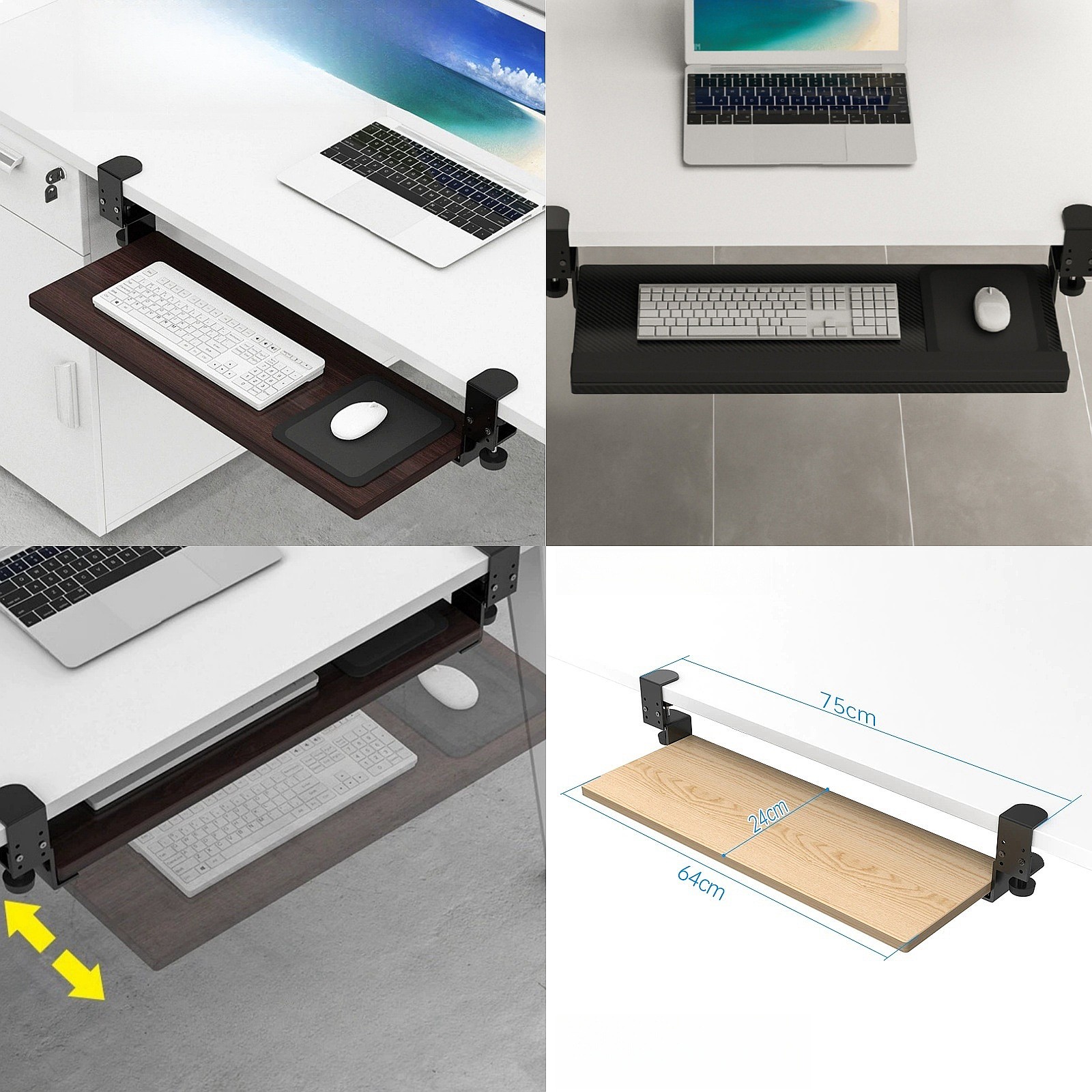 Keyboard Bracket Under the Tab - Keyboard Drawer Under recension och pris