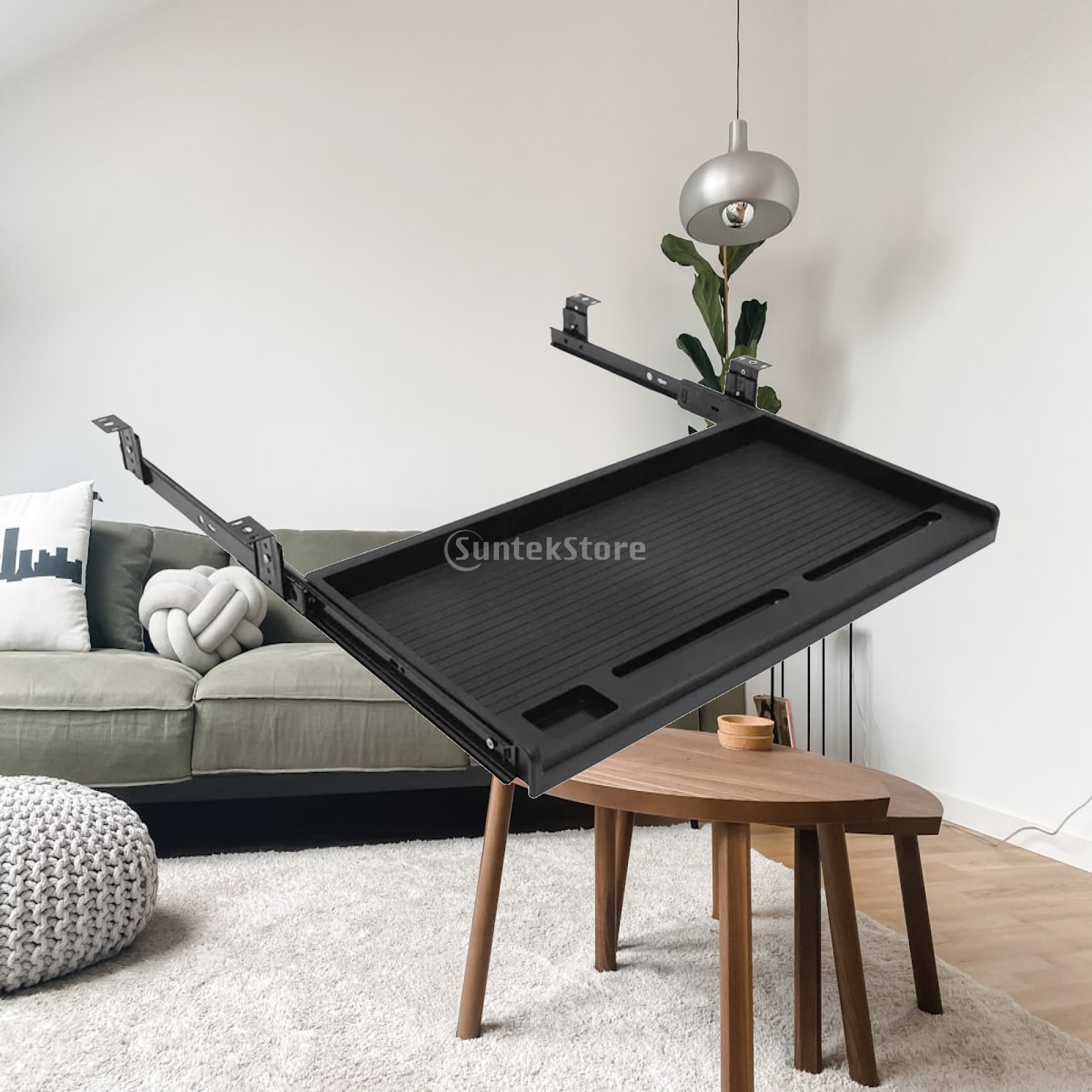 Slide Out Keyboard Tray Under  - Keyboard Drawer Under recension och pris