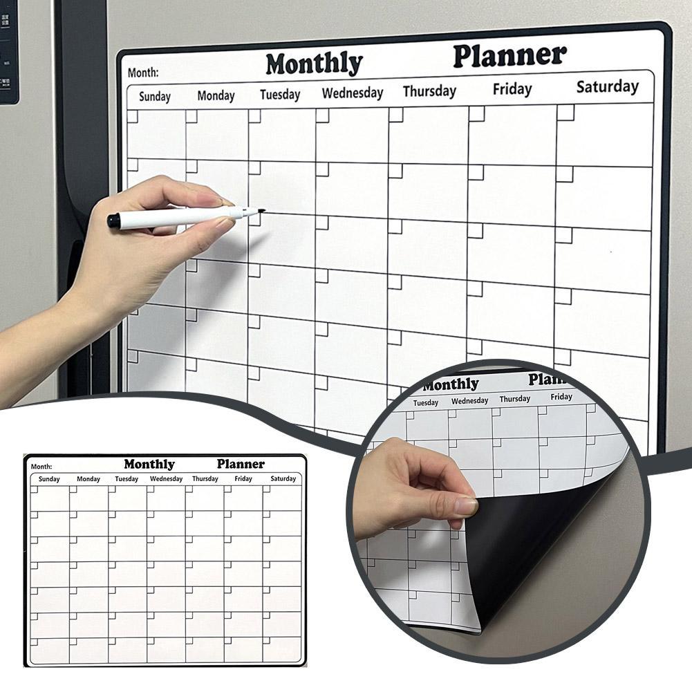 Stylish Magnetic Dry Erase Cal - Magnetic Whiteboard Calendar recension och pris