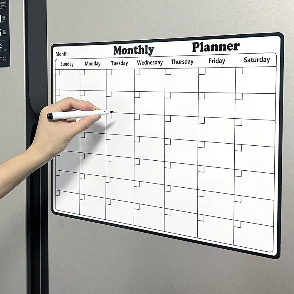 Stylish Magnetic Dry Erase Cal - Magnetic Whiteboard Calendar recension och pris