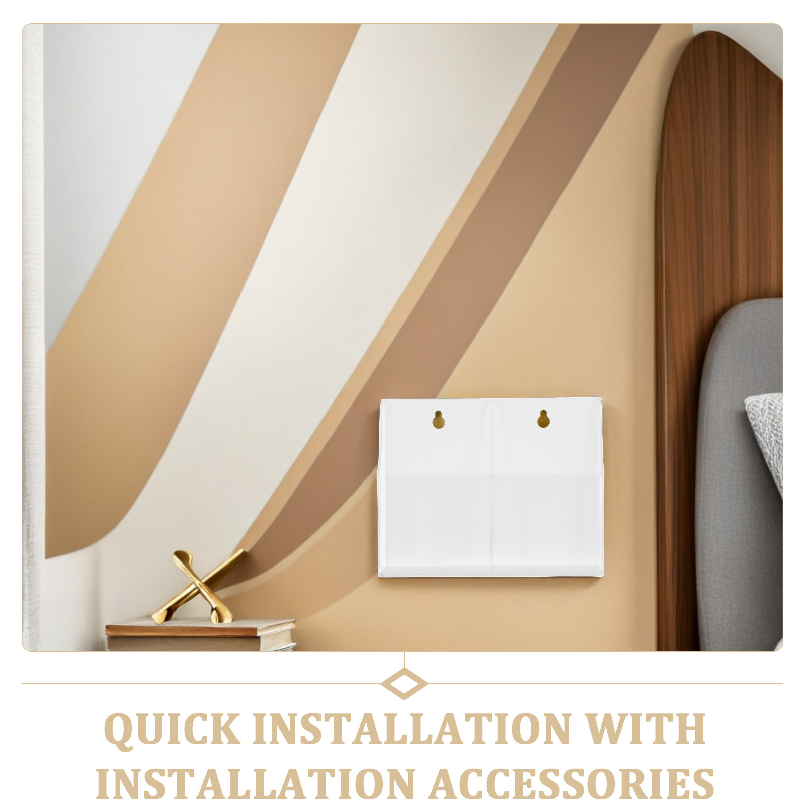 Wall Mounted Acrylic Transpare - Wall Organizer Pocket recension och pris