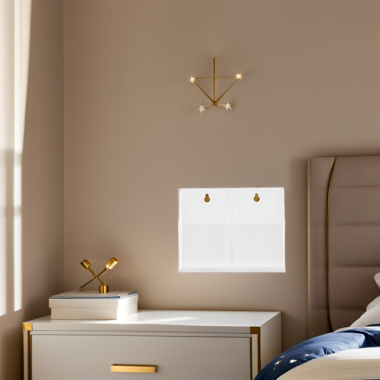 Wall Mounted Acrylic Transpare - Wall Organizer Pocket recension och pris