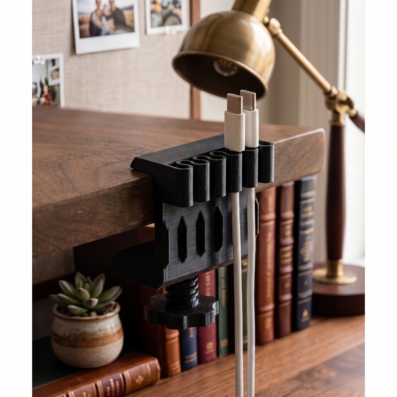 3 desktop cable manager clips  - Office Furniture Ideas recension och pris