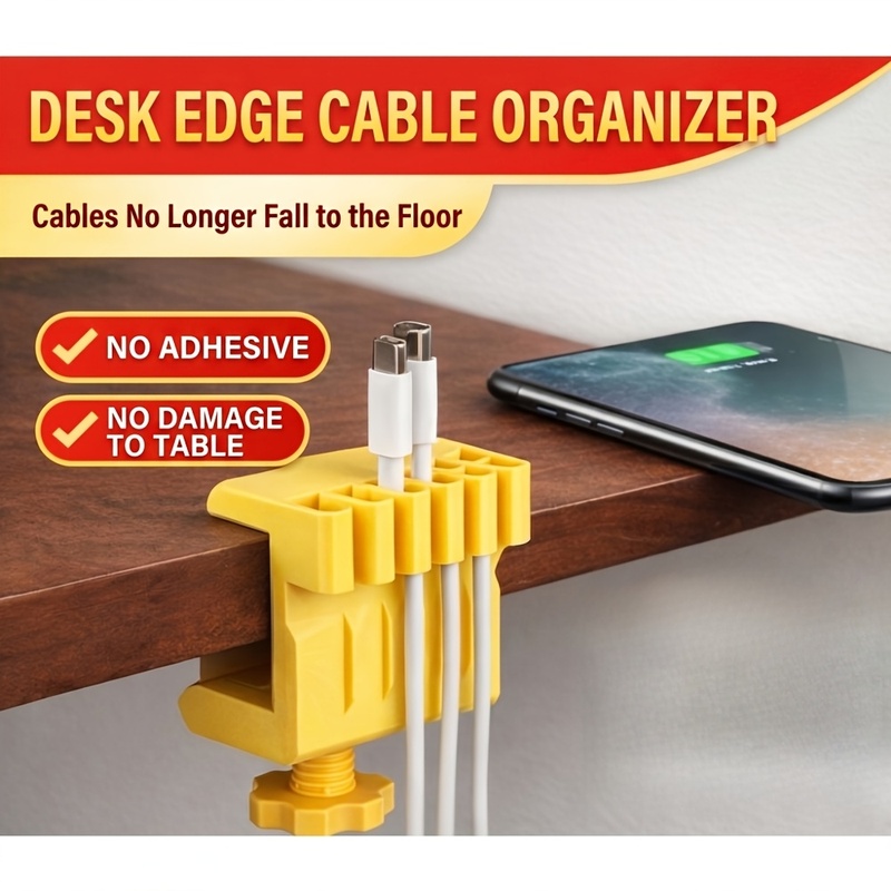 3 desktop cable manager clips  - Office Furniture Ideas recension och pris