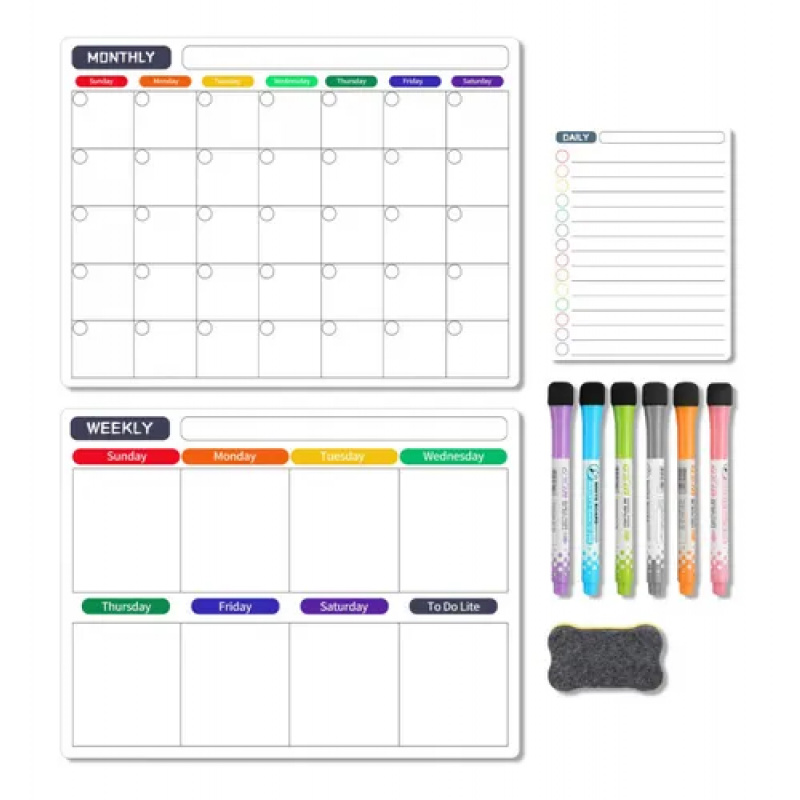 Magnetic Weekly Monthly Planne - Magnetic Whiteboard Calendar recension och pris