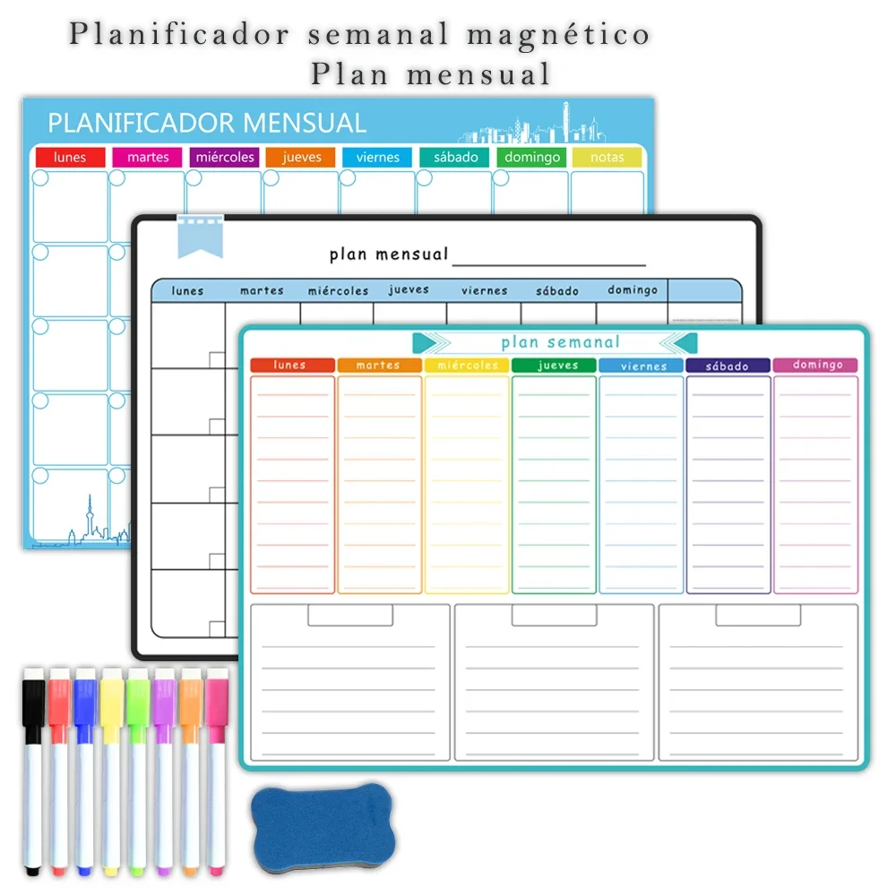A3 Size Magnetic Weekly &month - Magnetic Whiteboard Calendar recension och pris
