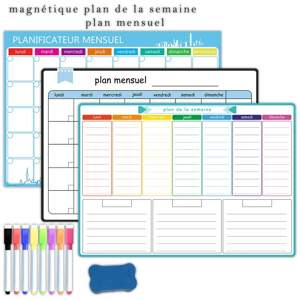 A3 Size Magnetic Weekly &month - Magnetic Whiteboard Calendar recension och pris