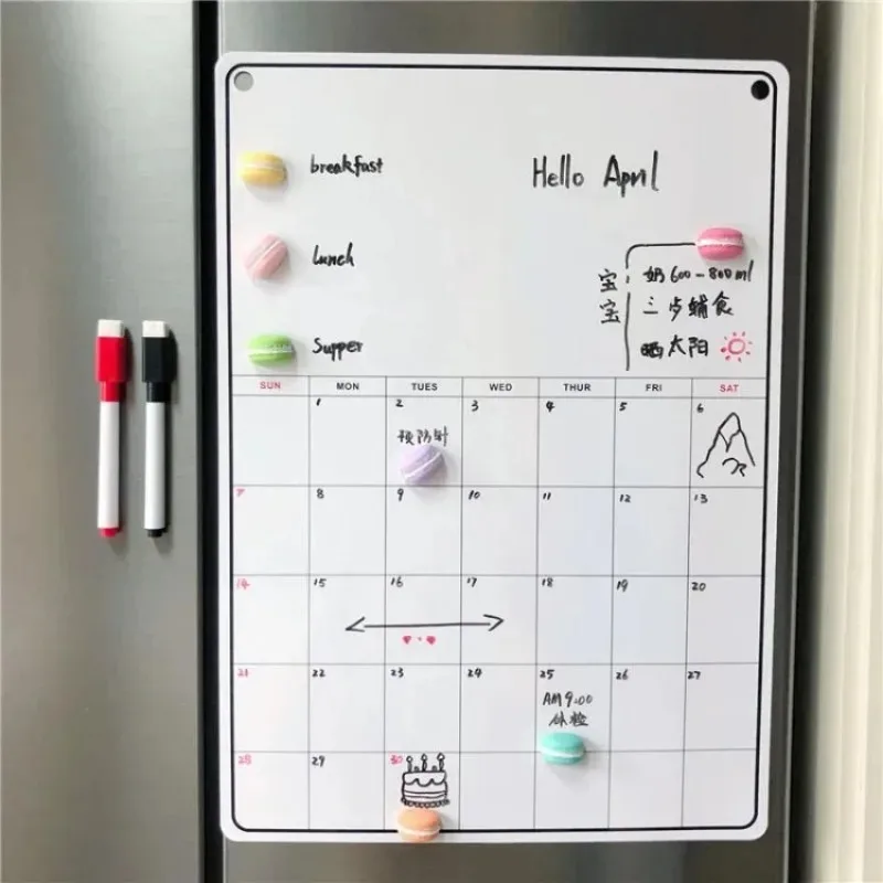 Fridge Magnetic Calendar Board - Magnetic Whiteboard Calendar recension och pris