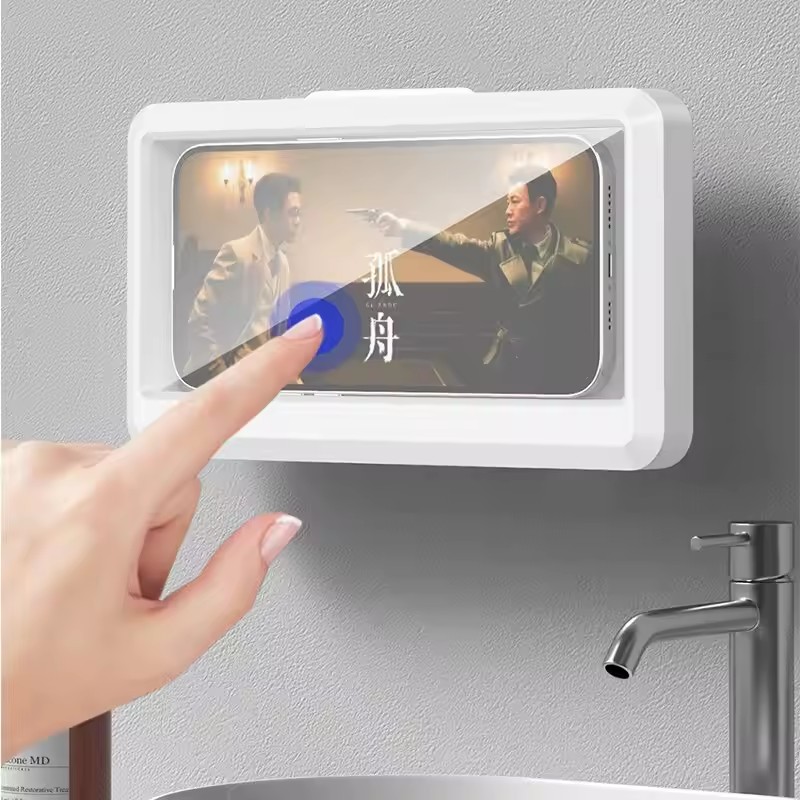 Bathroom Waterproof Phone Hold - Wall Organizer Pocket recension och pris