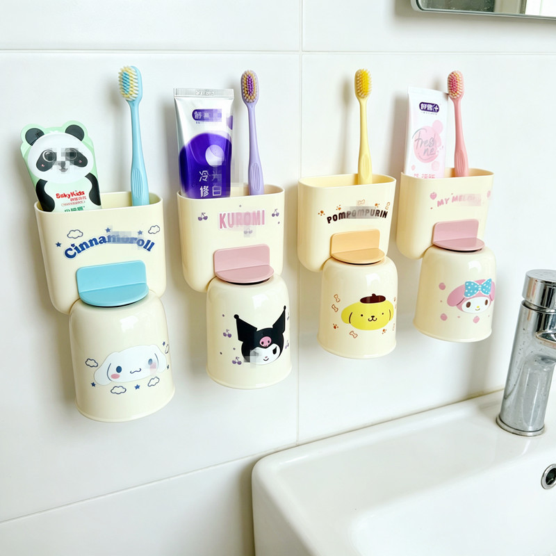 Kuromi Toothbrush Holder Cute  - Wall Organizer Pocket recension och pris