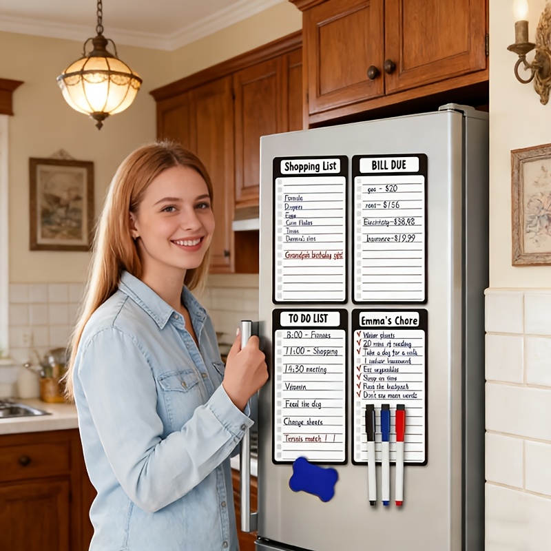 Magnetic Erasable Refrigerator - Magnetic Whiteboard Calendar recension och pris