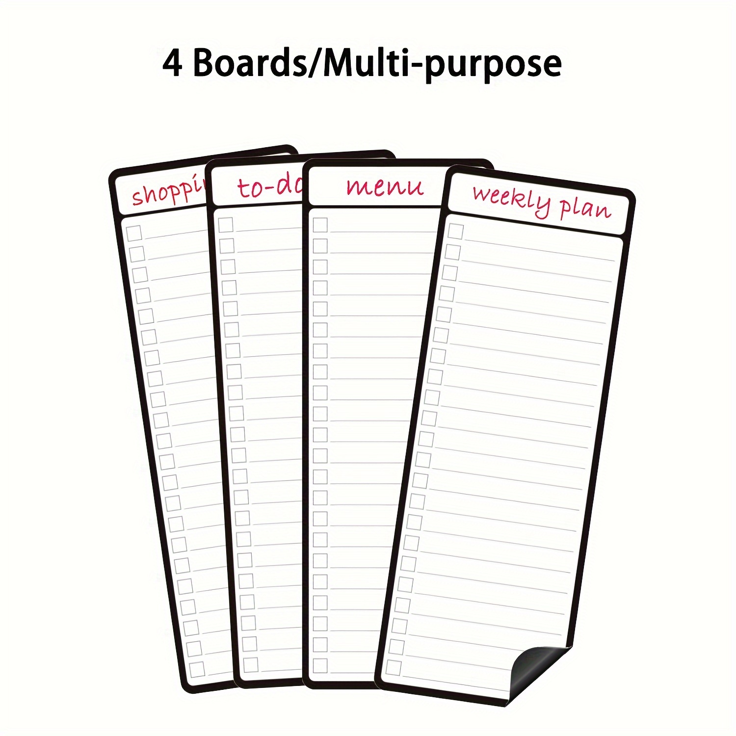 4pcs Magnetic Dry Erase List B - Magnetic Whiteboard Calendar recension och pris