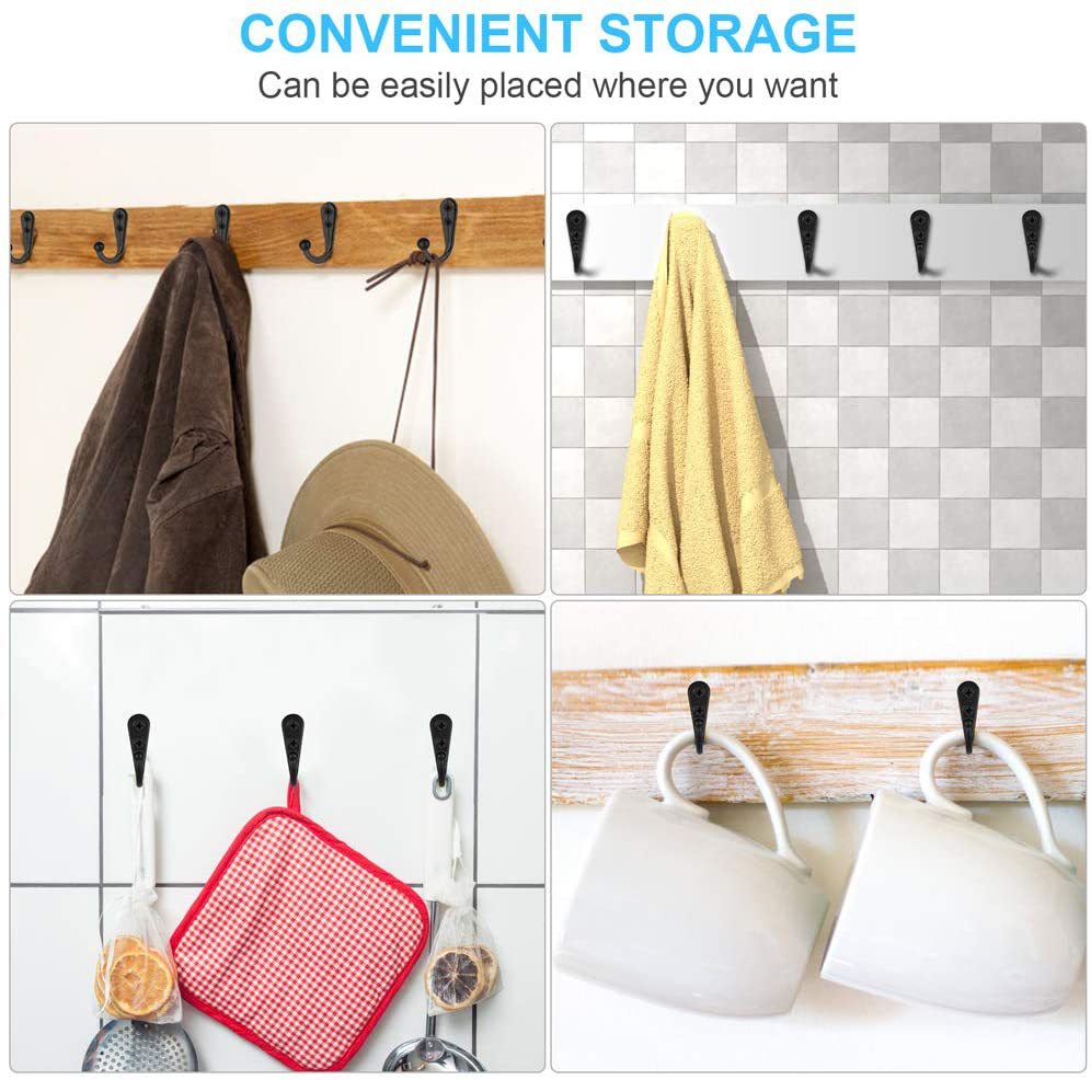 10Pcs Wall Mounted Coat Hanger - Wall Organizer Pocket recension och pris