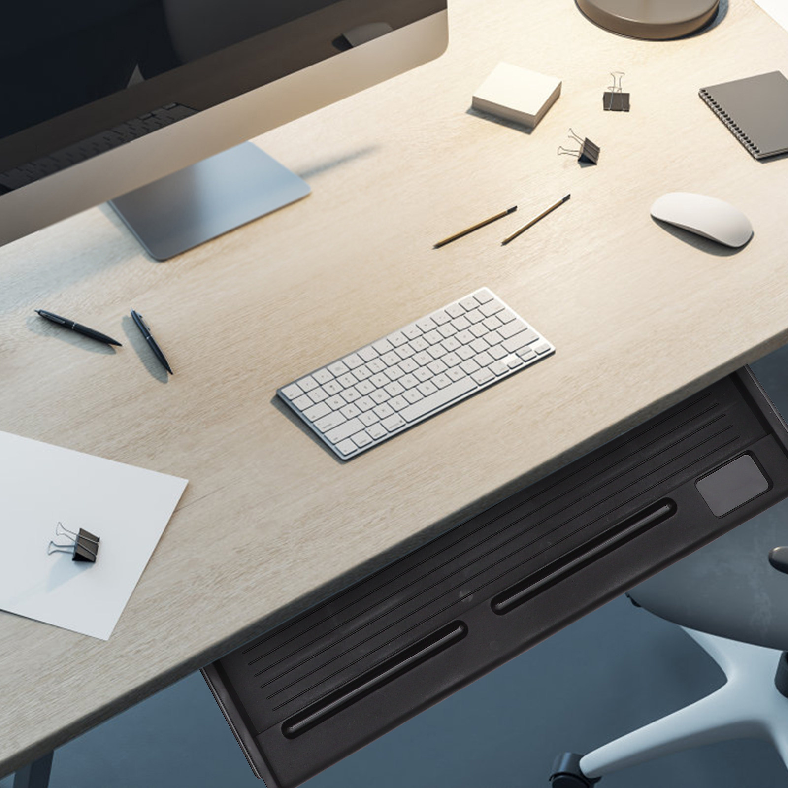 1Set Keyboard Tray Under Desk  - Keyboard Drawer Under recension och pris