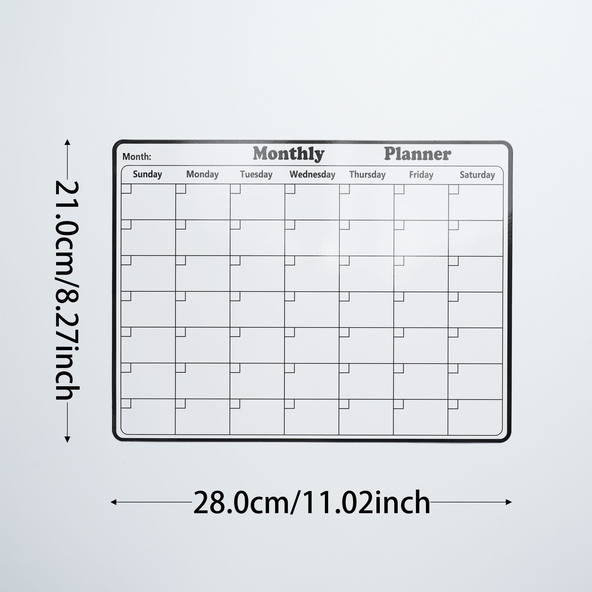 5Pcs/Set Electrostatic Wall Pl - Magnetic Whiteboard Calendar recension och pris