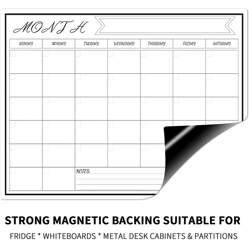 Daily Week Month Plan Magnetic - Magnetic Whiteboard Calendar recension och pris